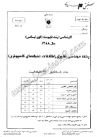 ارشد آزاد جزوات سوالات مهندسی فناوری اطلاعات شبکه های کامپیوتری کارشناسی ارشد آزاد 1388